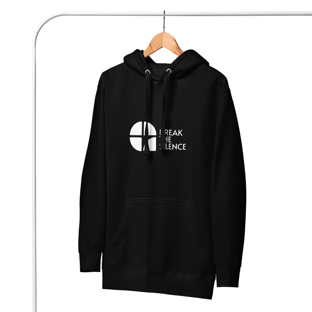 Black Hoodie with Large Logo