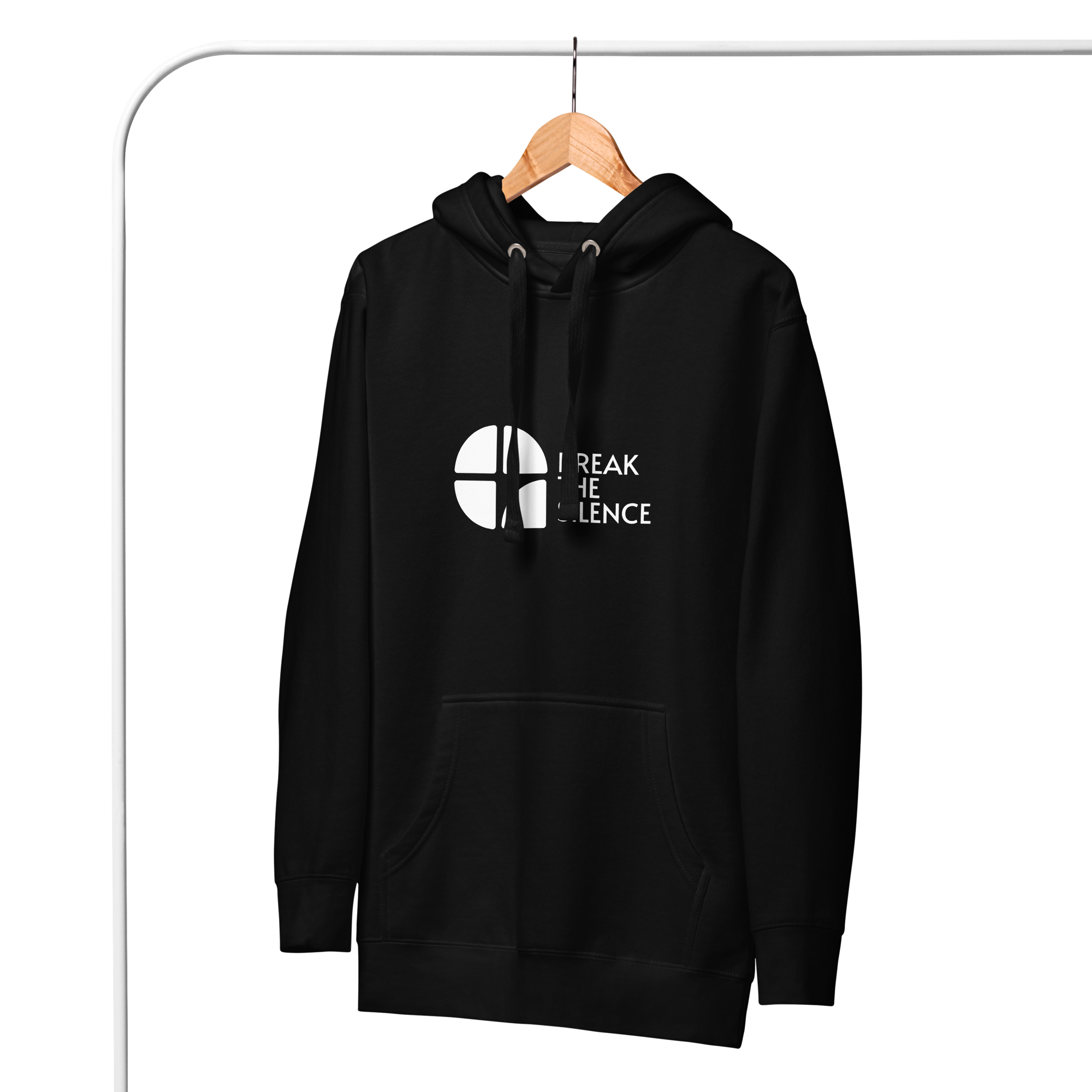 Black Hoodie with Large Logo