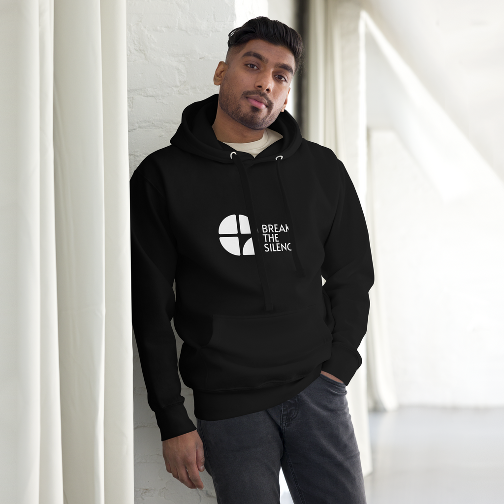 Black Hoodie with Large Logo