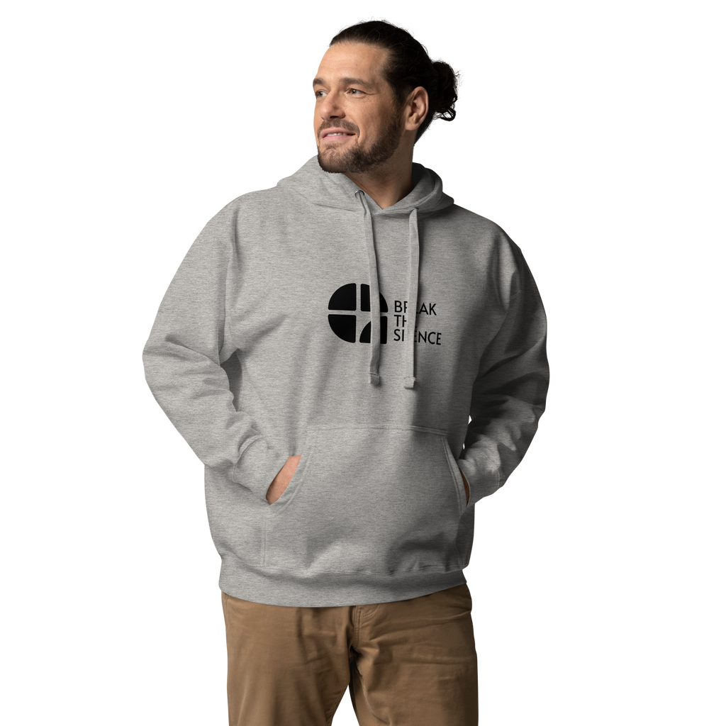 Grey Hoodie with Large Logo