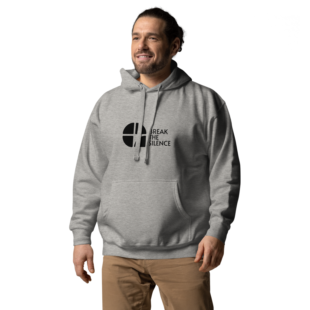 Grey Hoodie with Large Logo