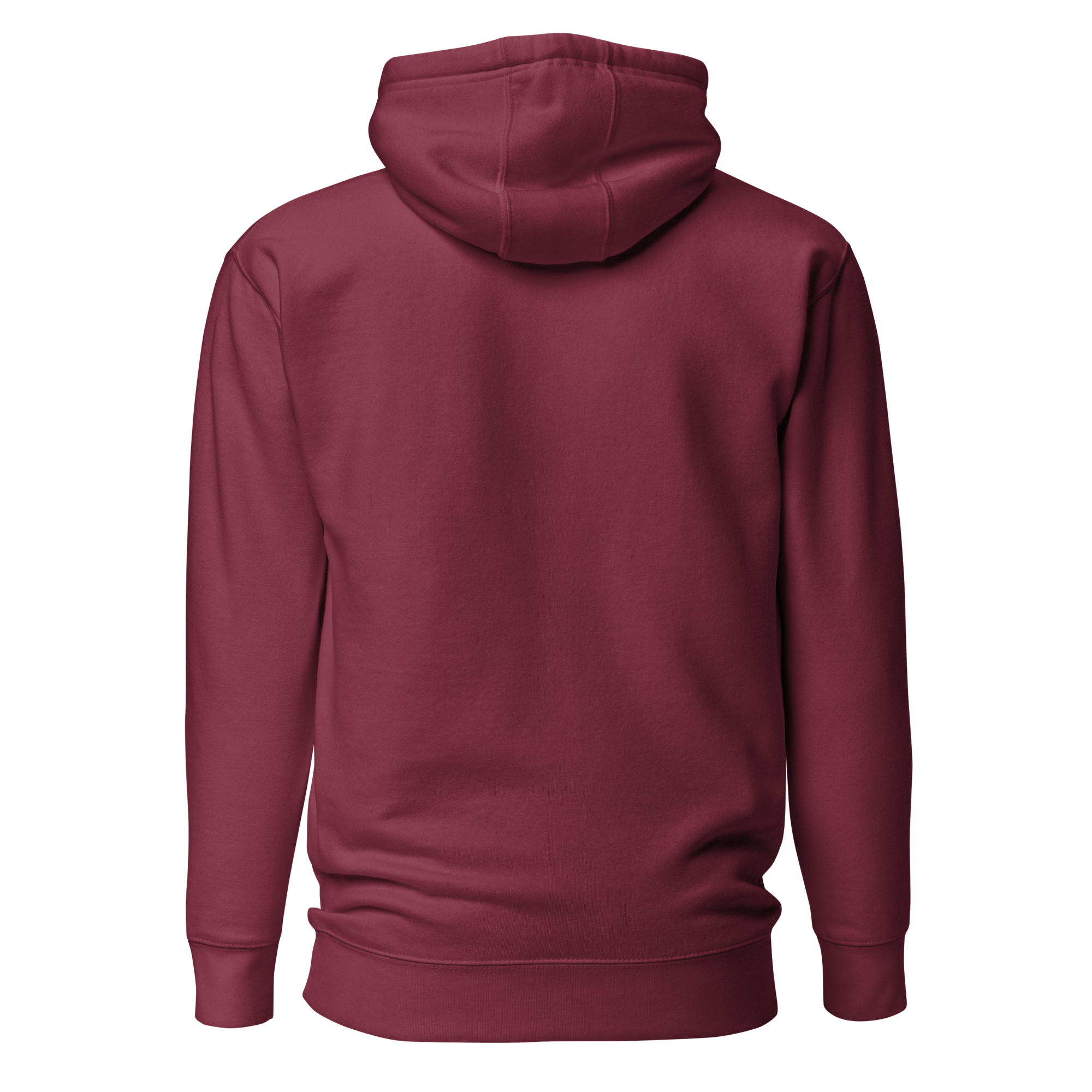 Maroon Hoodie With Large Logo
