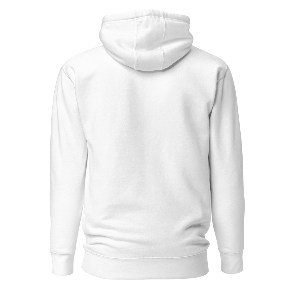 White Hoodie with Large Logo