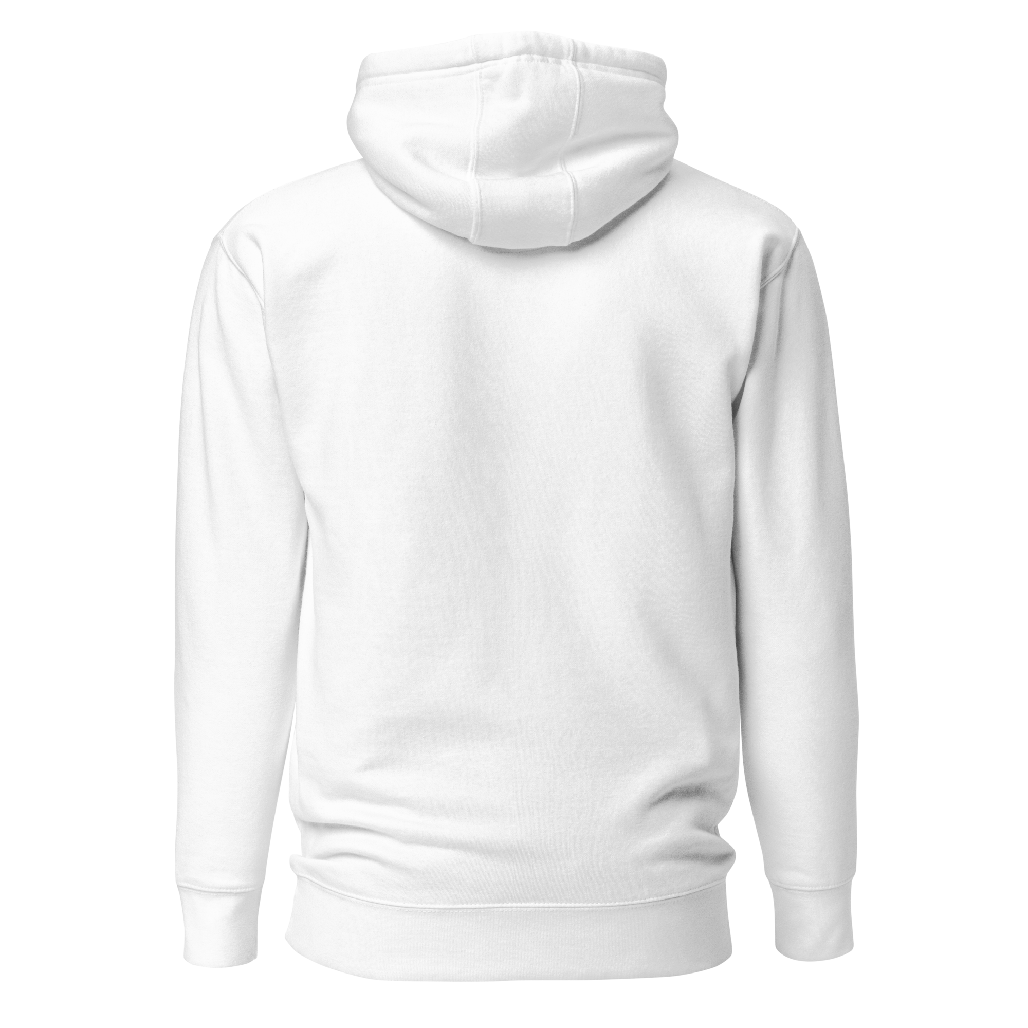 White Hoodie with Large Logo
