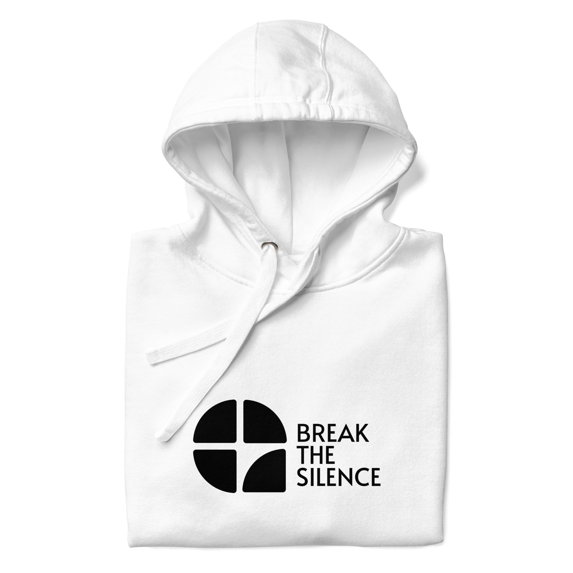 White Hoodie with Large Logo