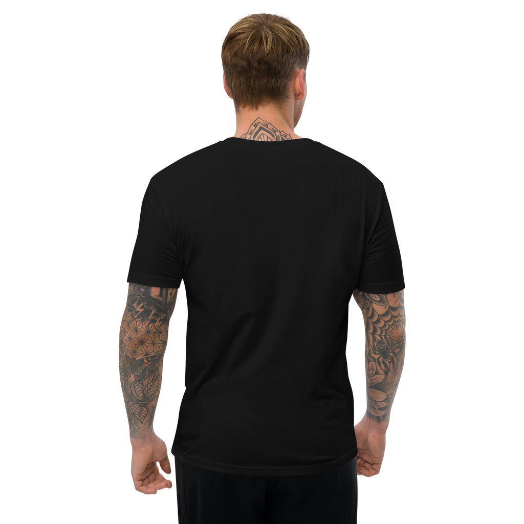 Black Short Sleeve T-shirt with Large Logo