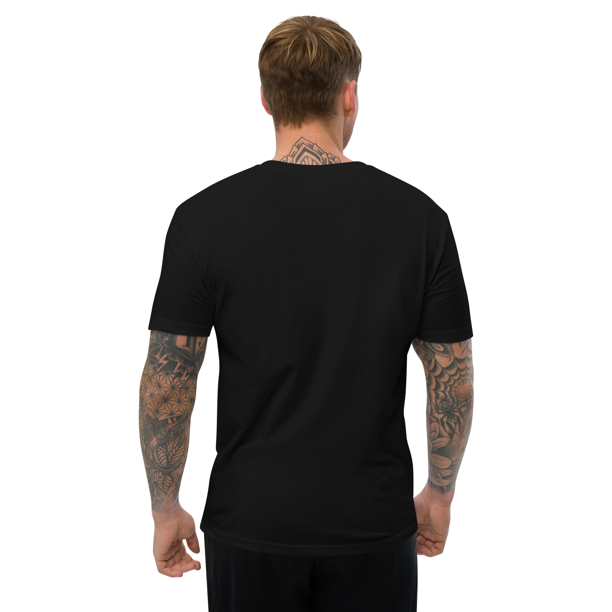Black Short Sleeve T-shirt with Large Logo
