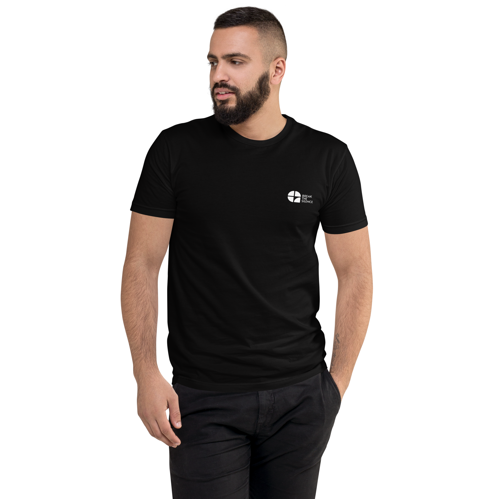 Black Short Sleeve T-shirt with Small Logo
