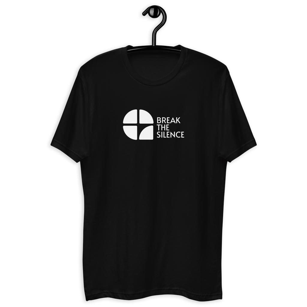 Black Short Sleeve T-shirt with Large Logo