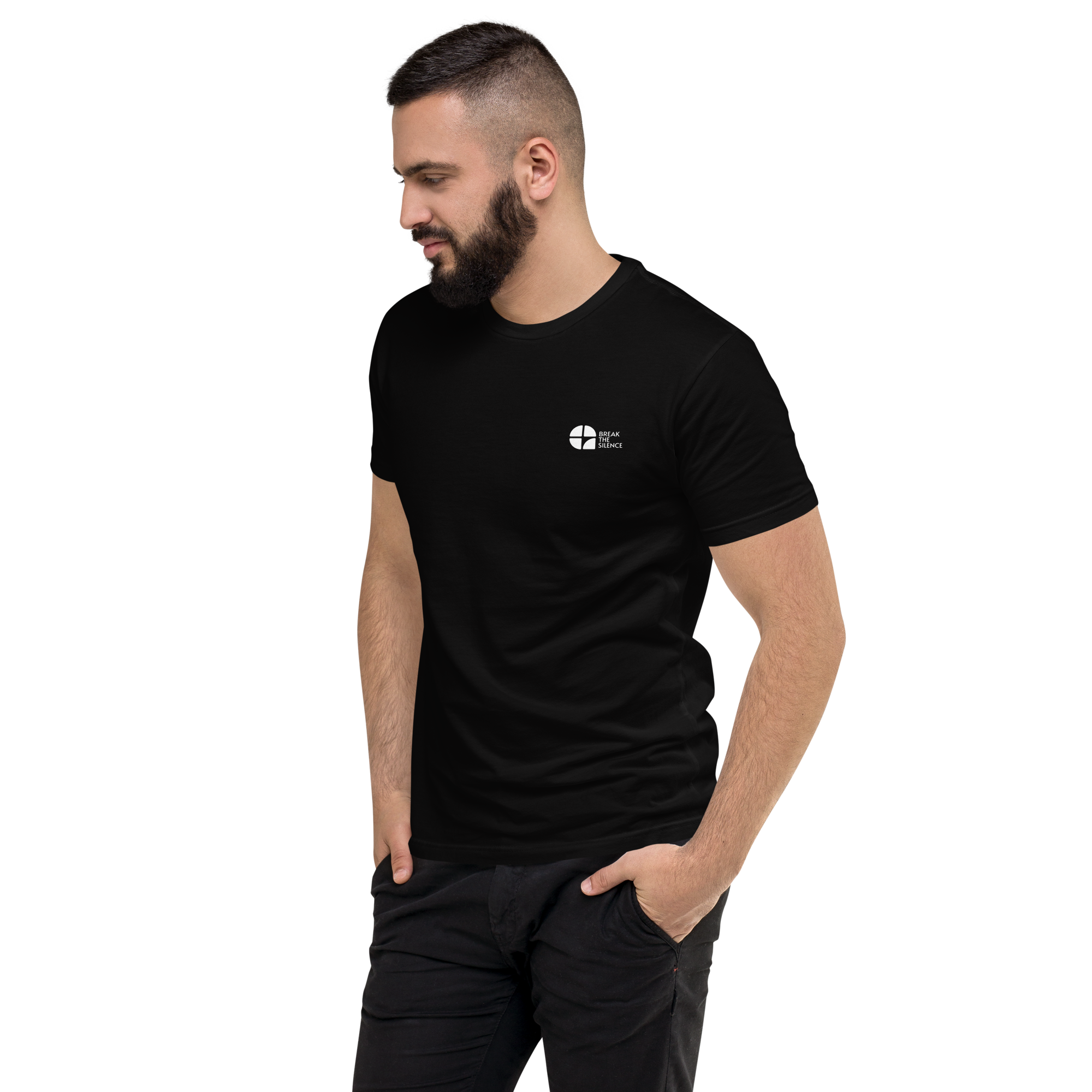 Black Short Sleeve T-shirt with Small Logo