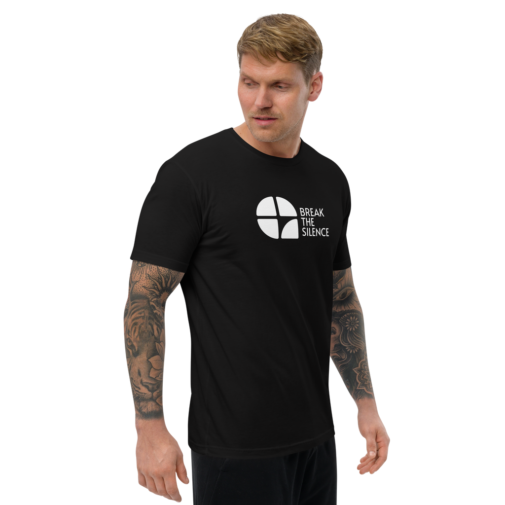 Black Short Sleeve T-shirt with Large Logo