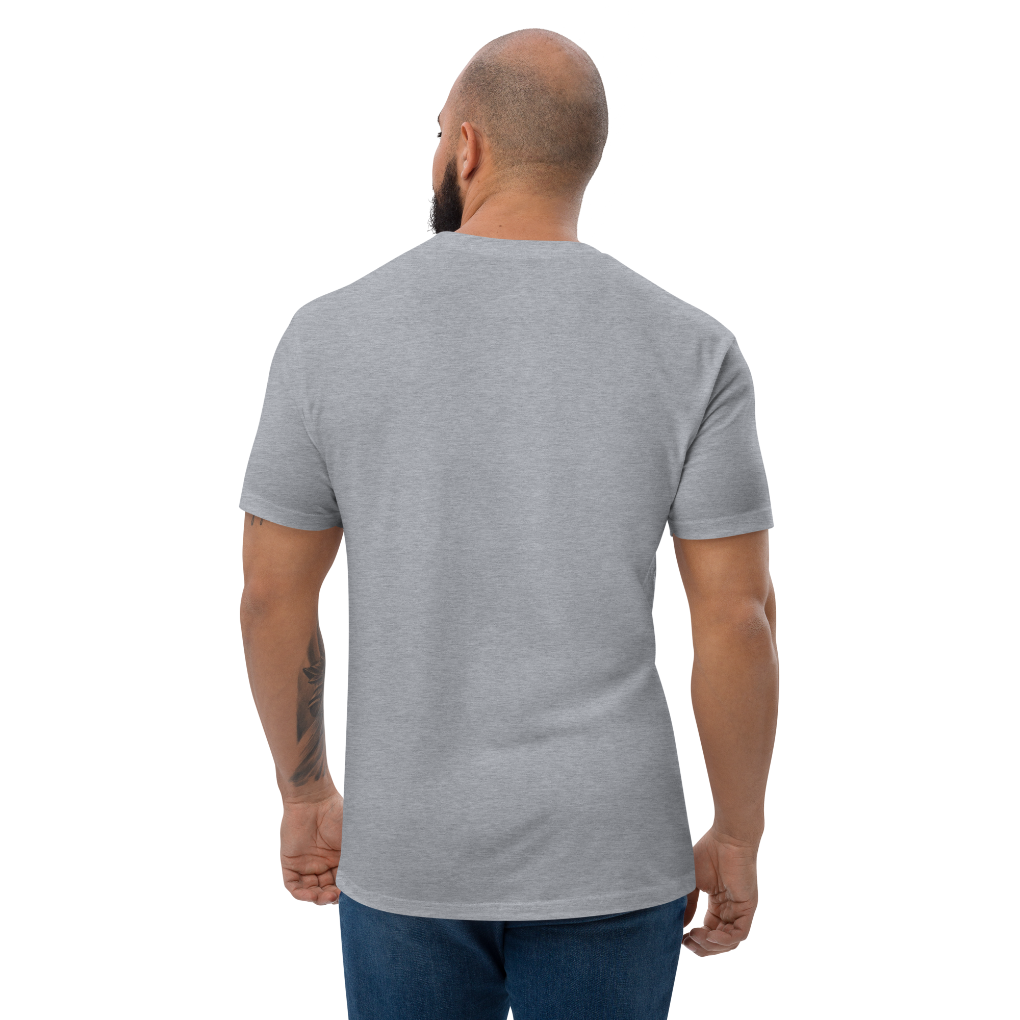 Grey Short Sleeve T-shirt with Large Logo