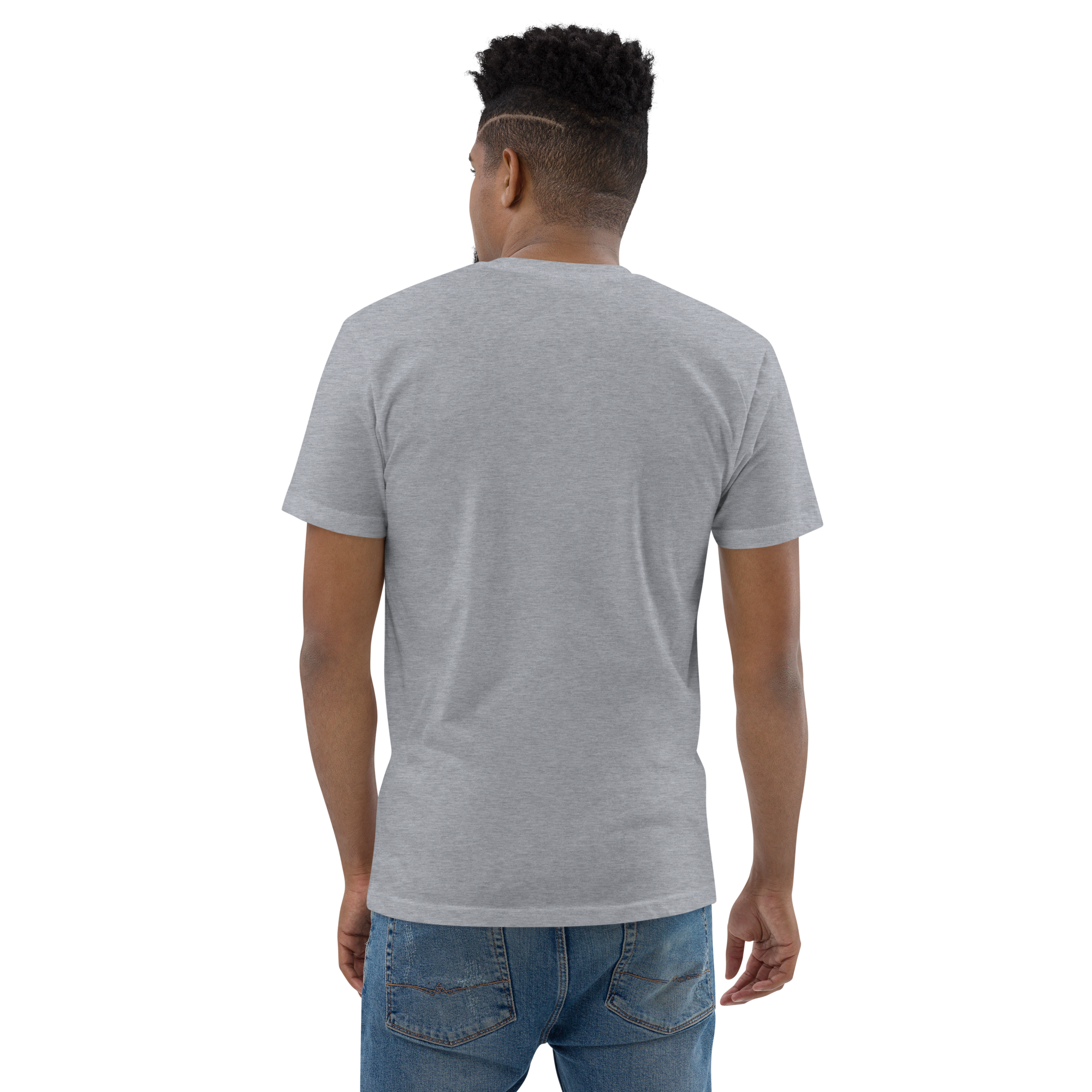 Grey Short Sleeve T-shirt with Small Logo