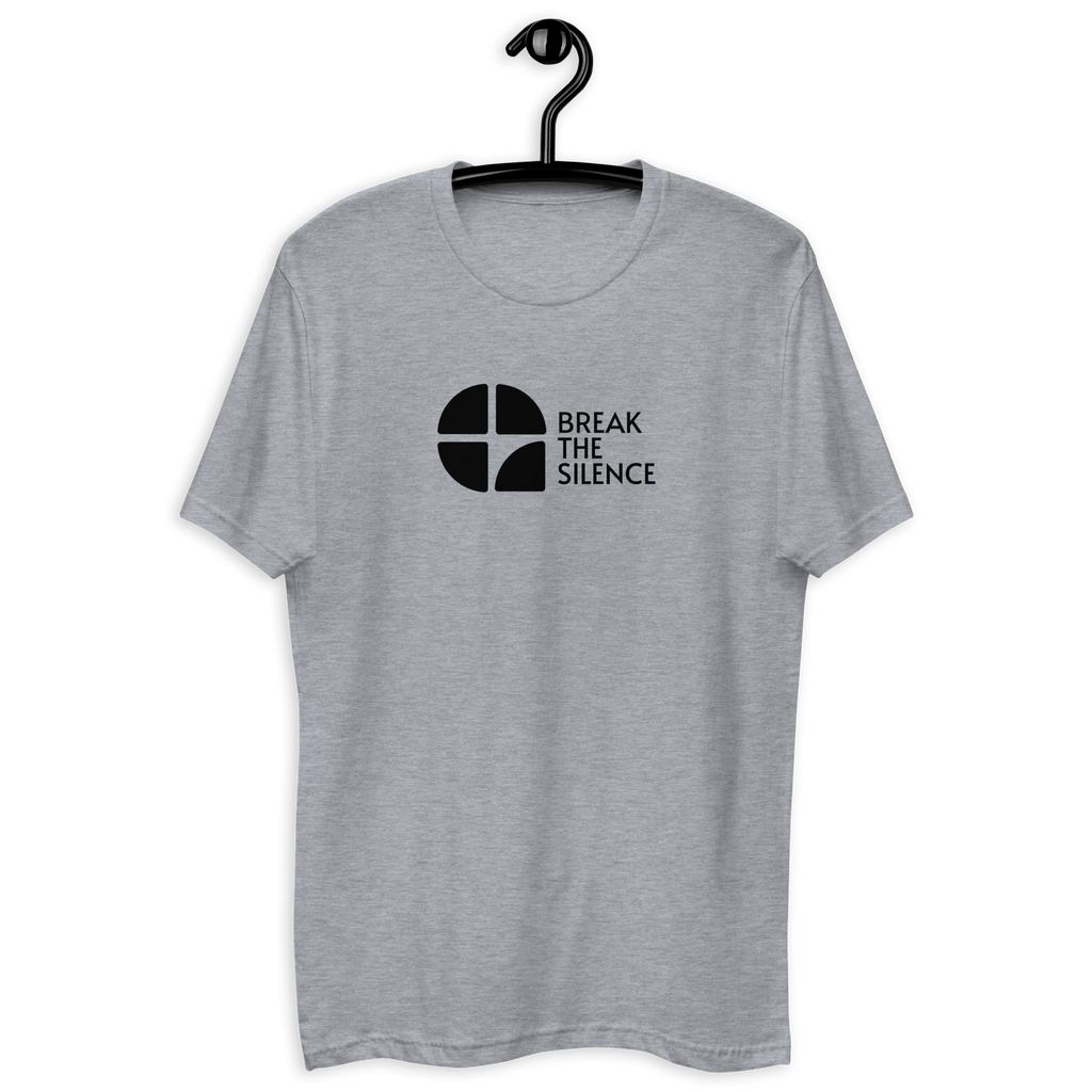 Grey Short Sleeve T-shirt with Large Logo