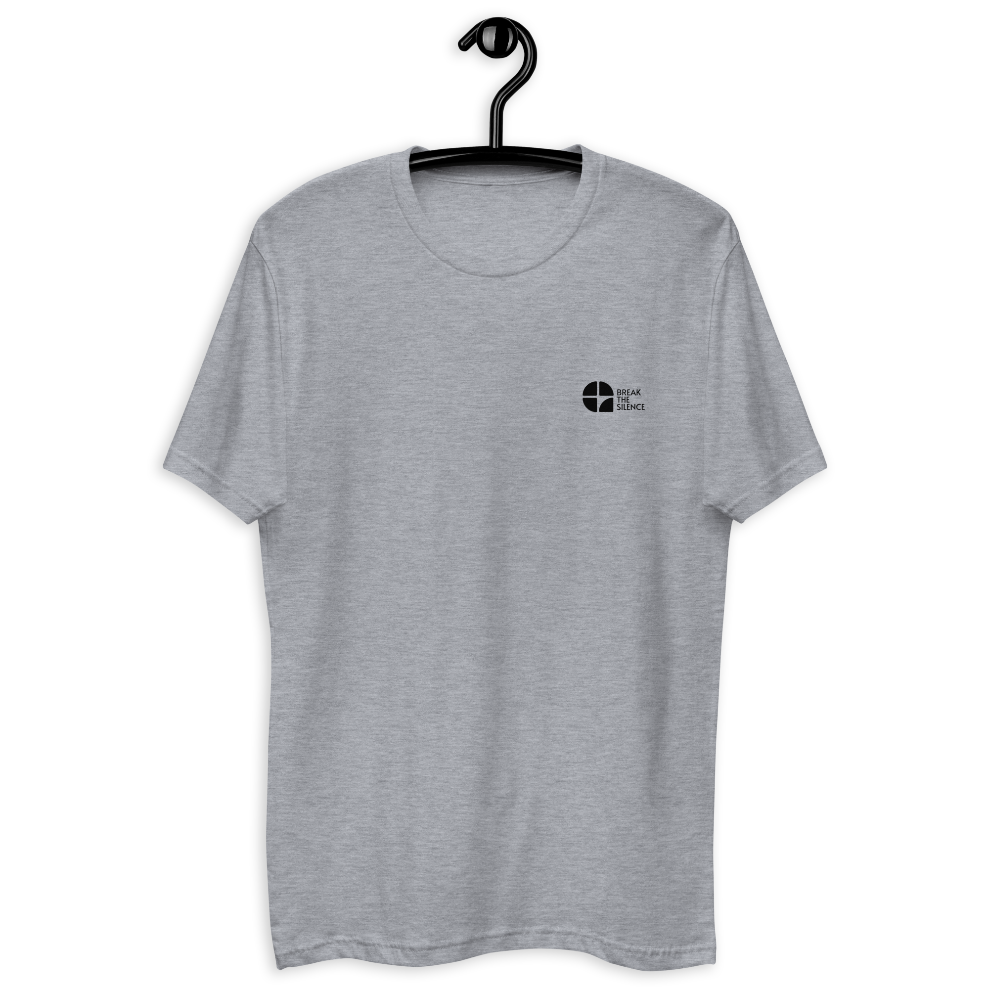 Grey Short Sleeve T-shirt with Small Logo