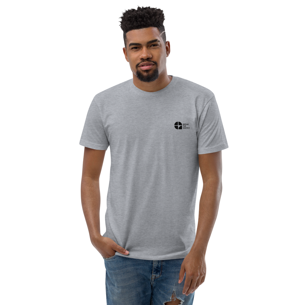 Grey Short Sleeve T-shirt with Small Logo