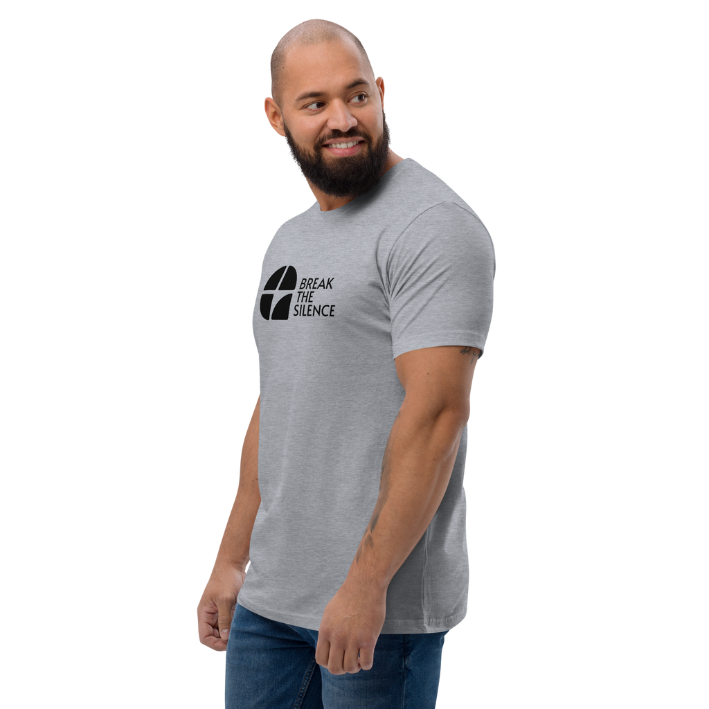 Grey Short Sleeve T-shirt with Large Logo