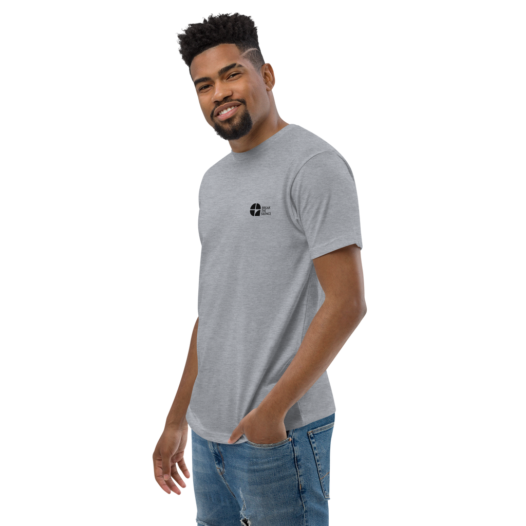 Grey Short Sleeve T-shirt with Small Logo