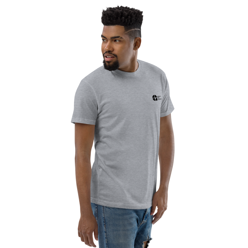 Grey Short Sleeve T-shirt with Small Logo