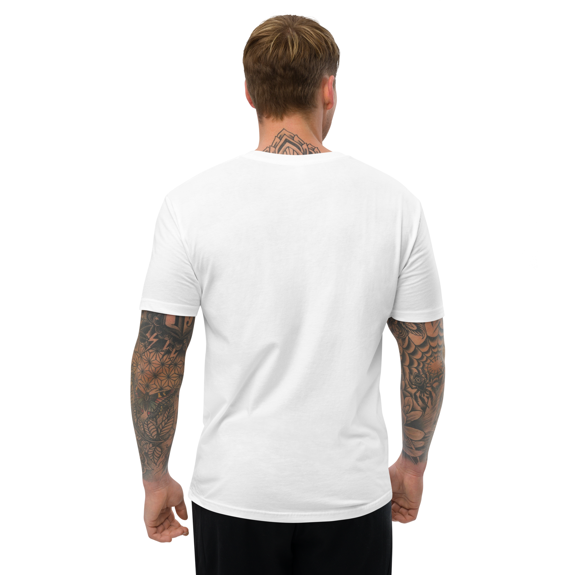 White Short Sleeve T-shirt with Small Logo