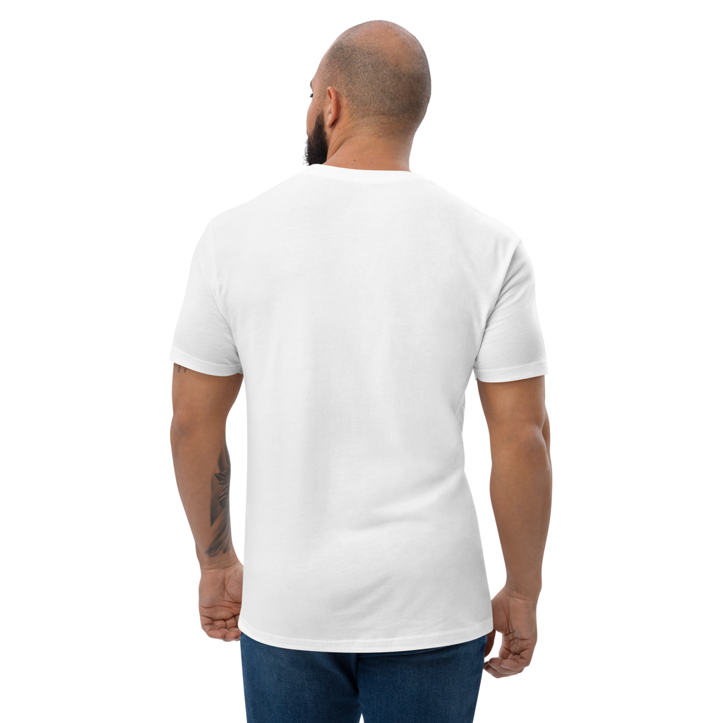 White Short Sleeve T-shirt with Large Logo