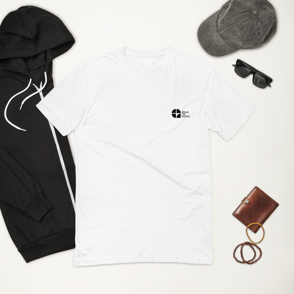 White Short Sleeve T-shirt with Small Logo