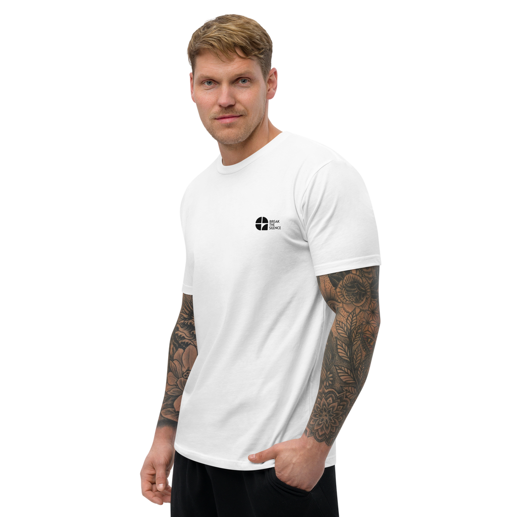 White Short Sleeve T-shirt with Small Logo