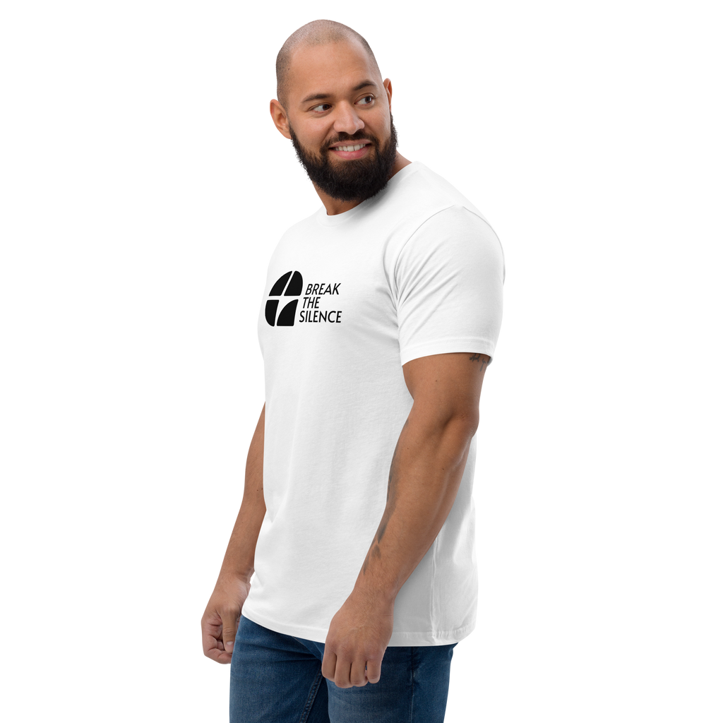 White Short Sleeve T-shirt with Large Logo