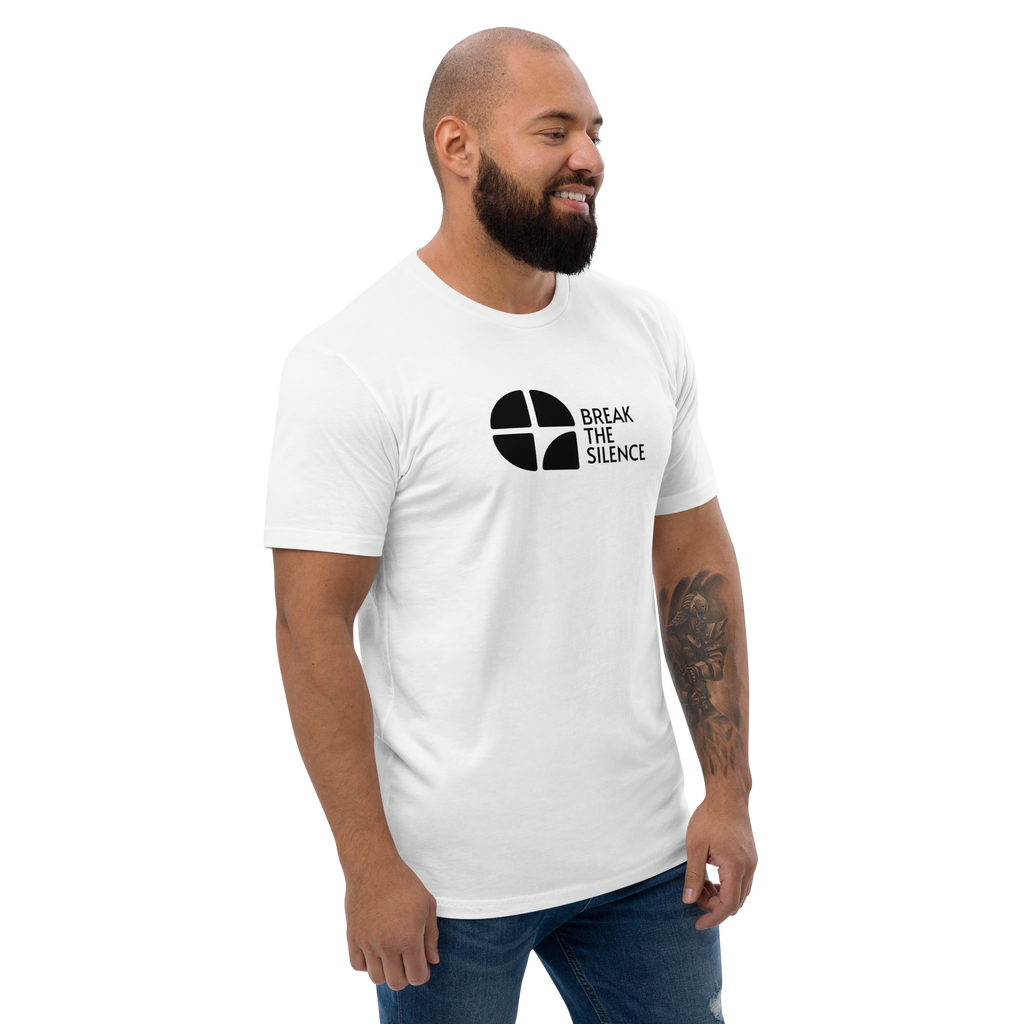 White Short Sleeve T-shirt with Large Logo