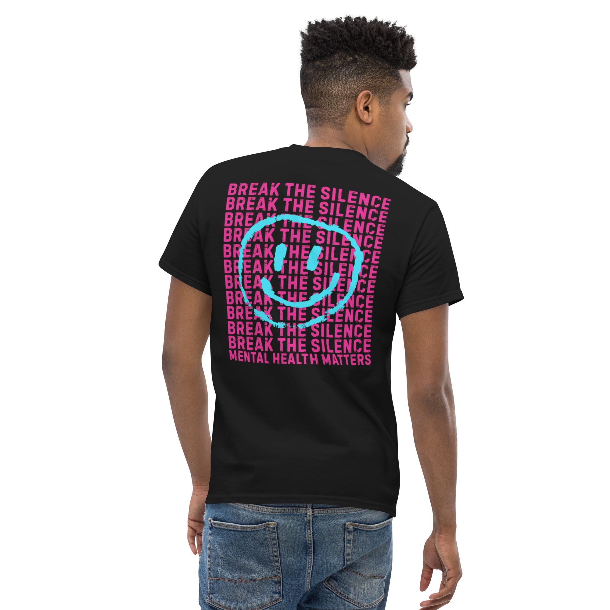 Break The Silence Smile T-Shirt (Black)