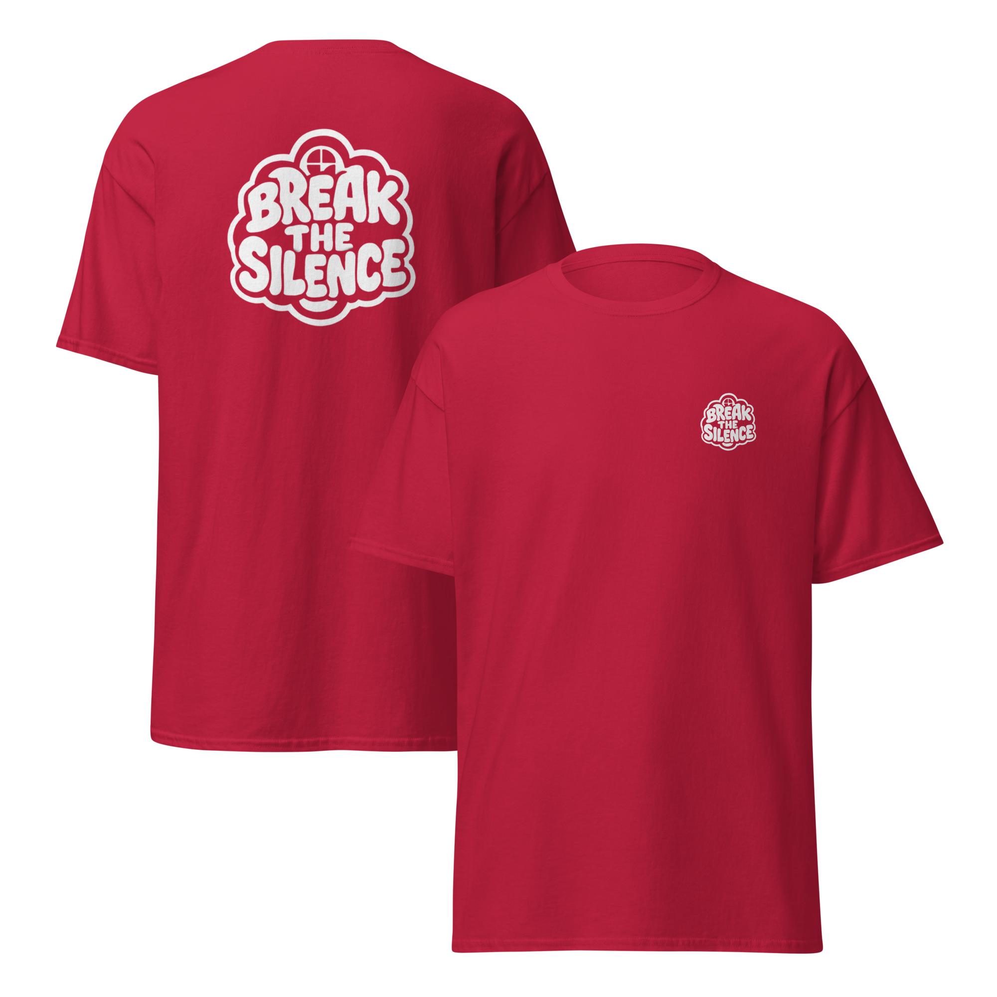 Red T-Shirt with Bubble Logo