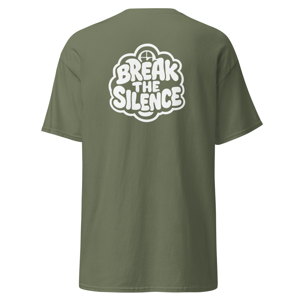 Military Green T-Shirt with Bubble Logo