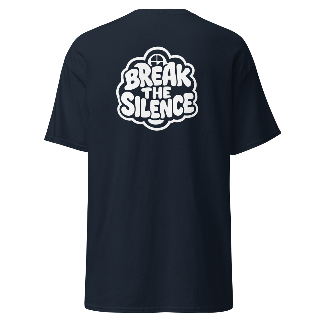 Navy T-Shirt with Bubble Logo