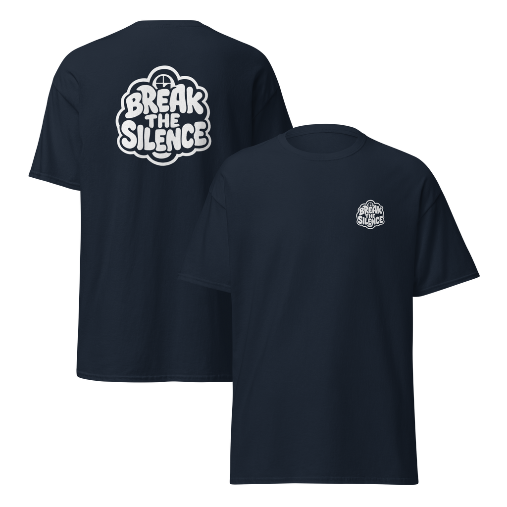 Navy T-Shirt with Bubble Logo