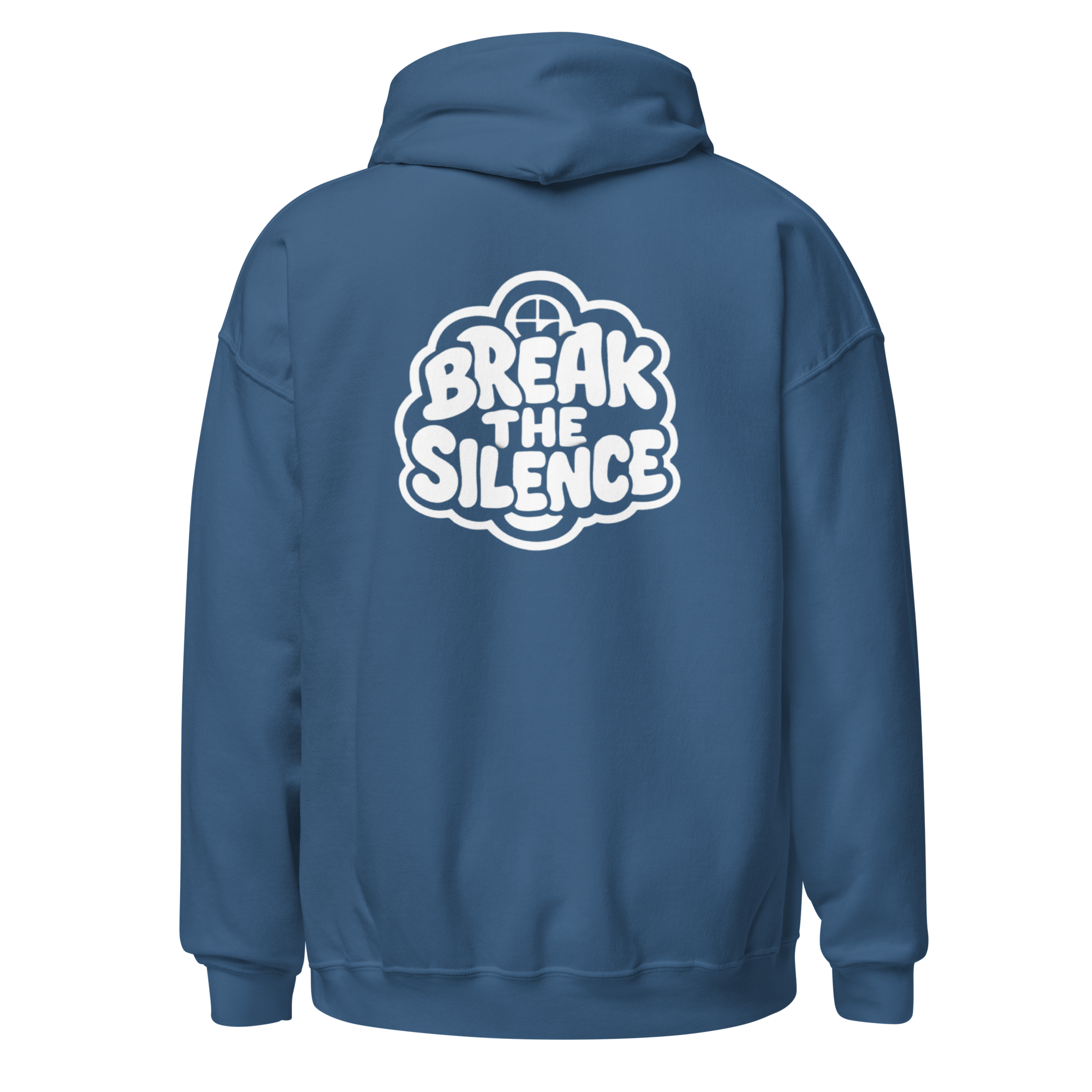 Indigo Blue Hoodie with Bubble Logo