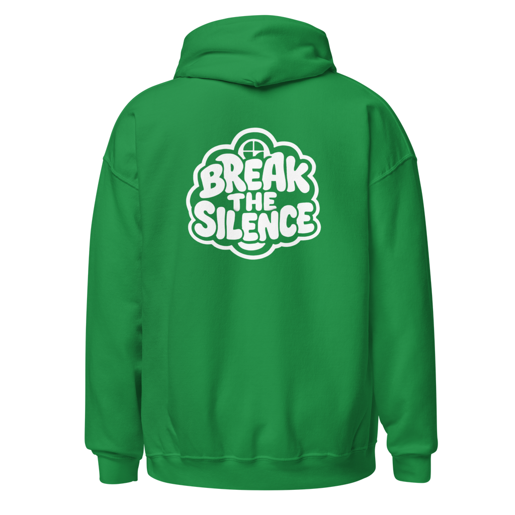 Green Hoodie with Bubble Logo