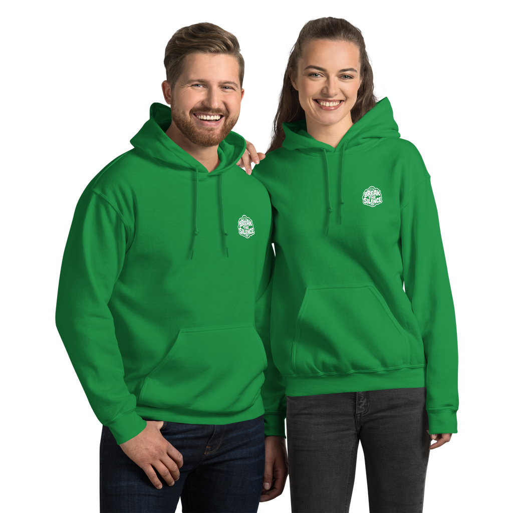 Green Hoodie with Bubble Logo