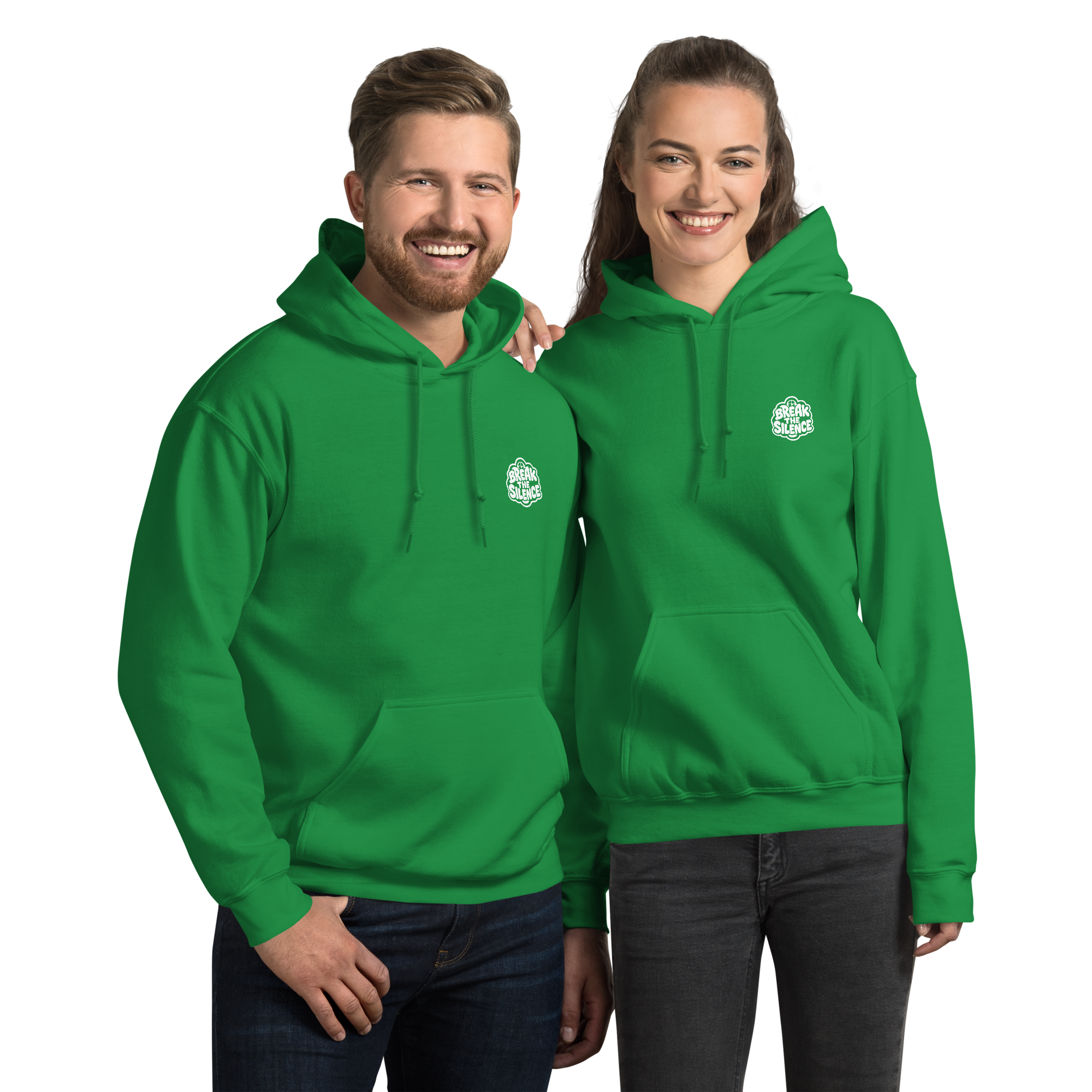 Green Hoodie with Bubble Logo