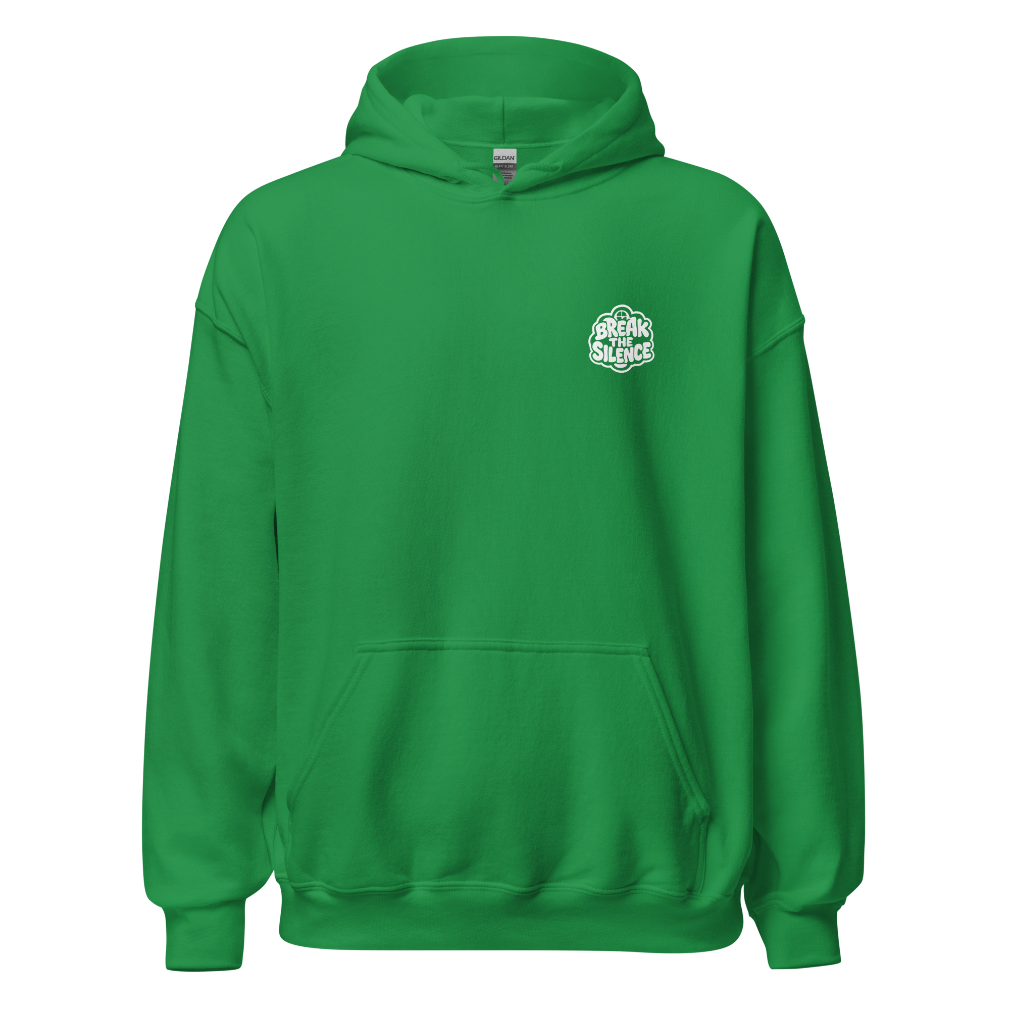 Green Hoodie with Bubble Logo
