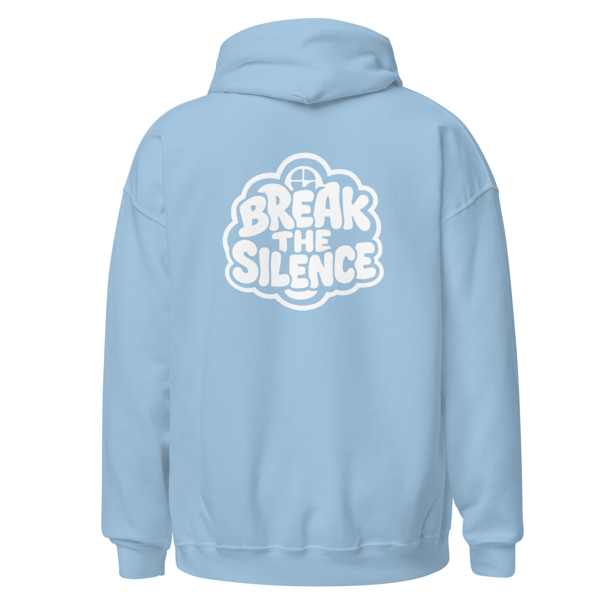 Light Blue Hoodie with Bubble Logo