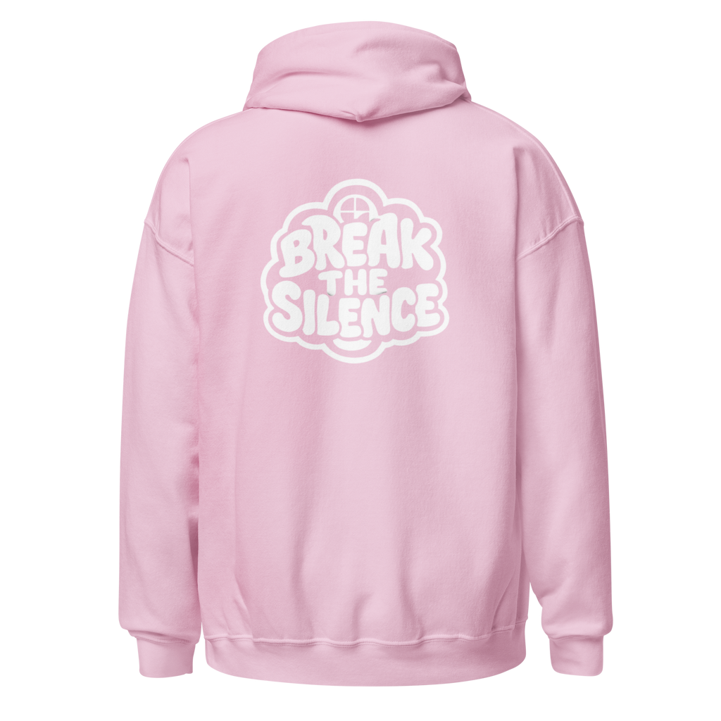 Pink Hoodie with Bubble Logo