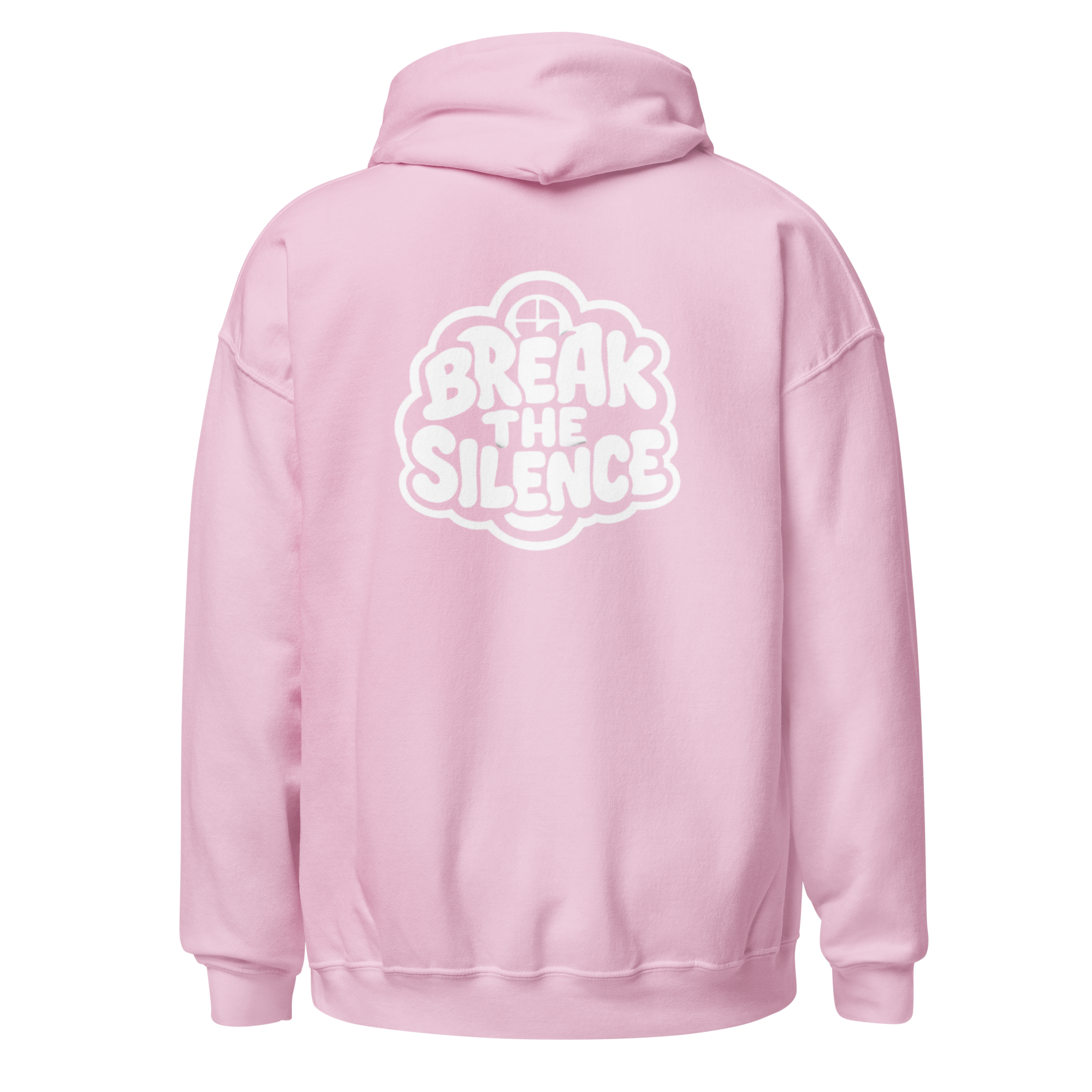 Pink Hoodie with Bubble Logo