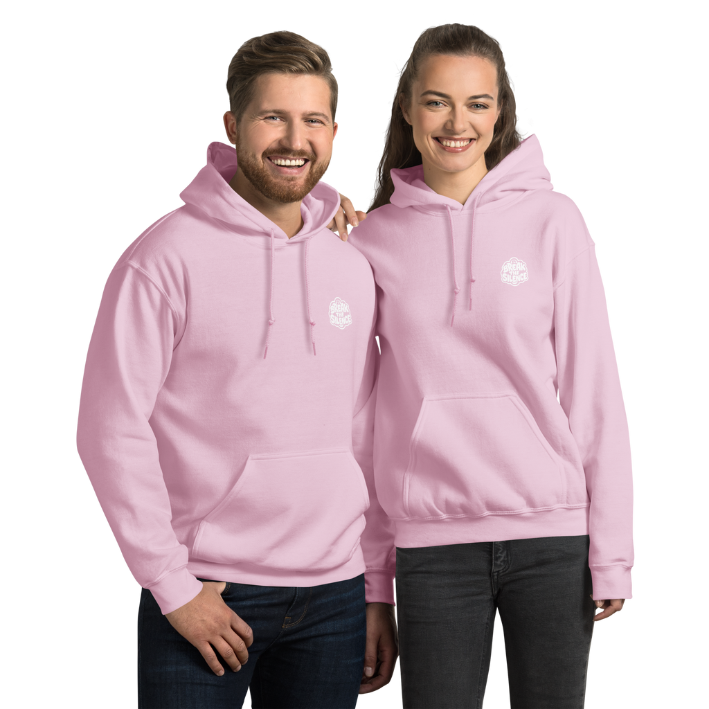 Pink Hoodie with Bubble Logo