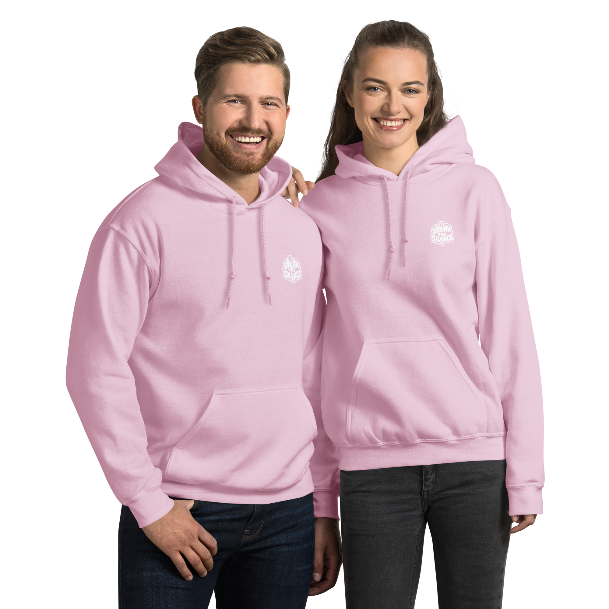 Pink Hoodie with Bubble Logo
