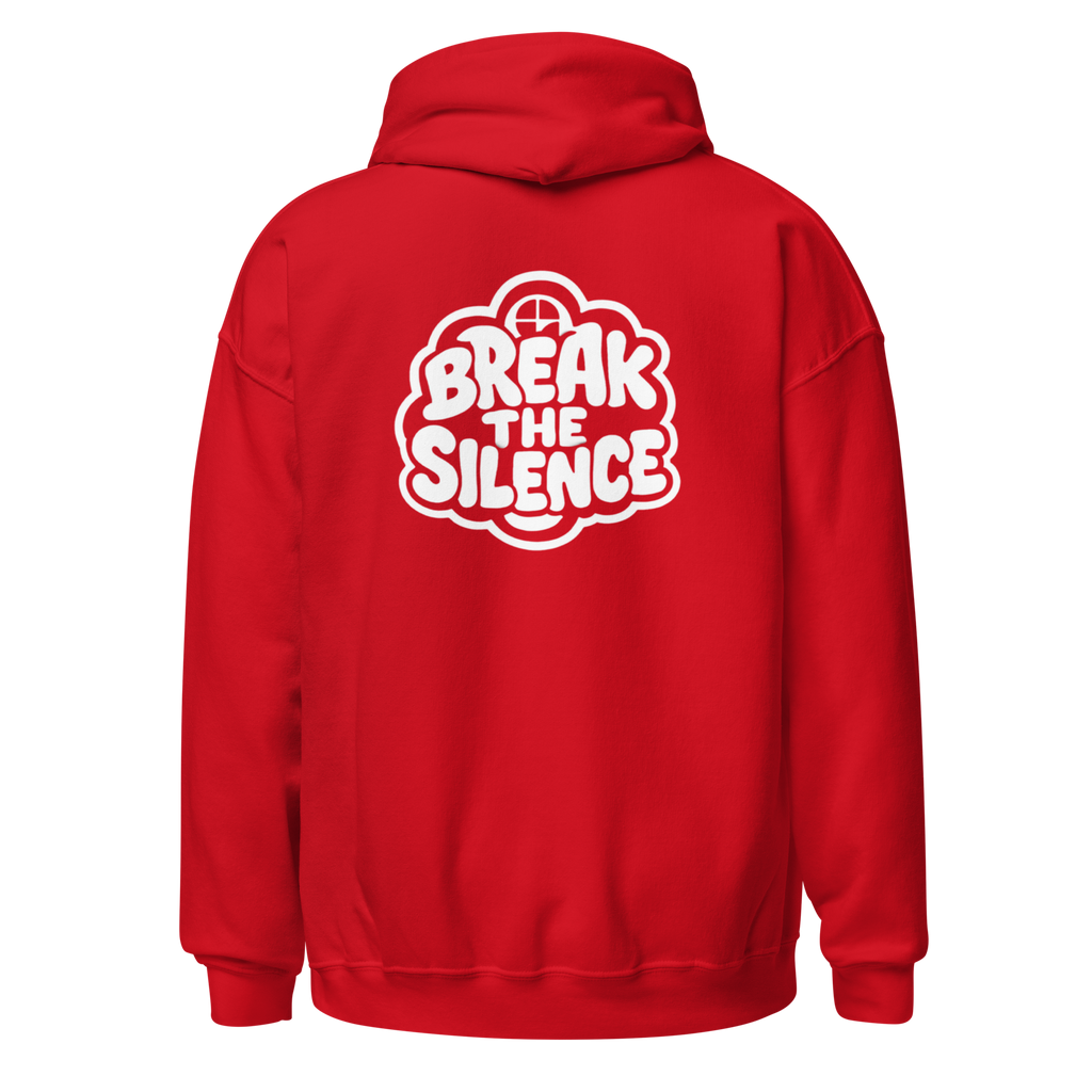 Red Hoodie with Bubble Logo