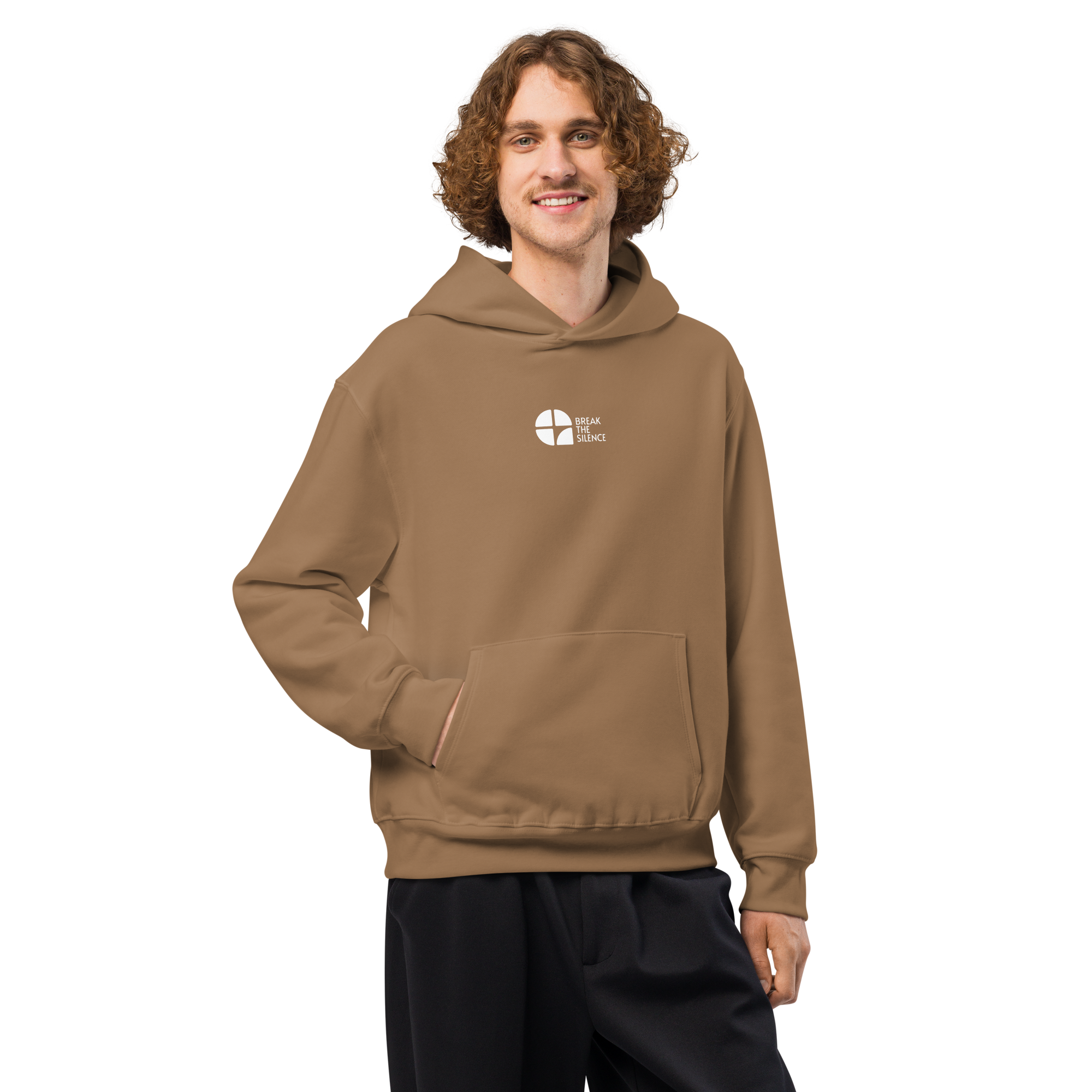 Vintage Brown Oversized Heavyweight Hoodie