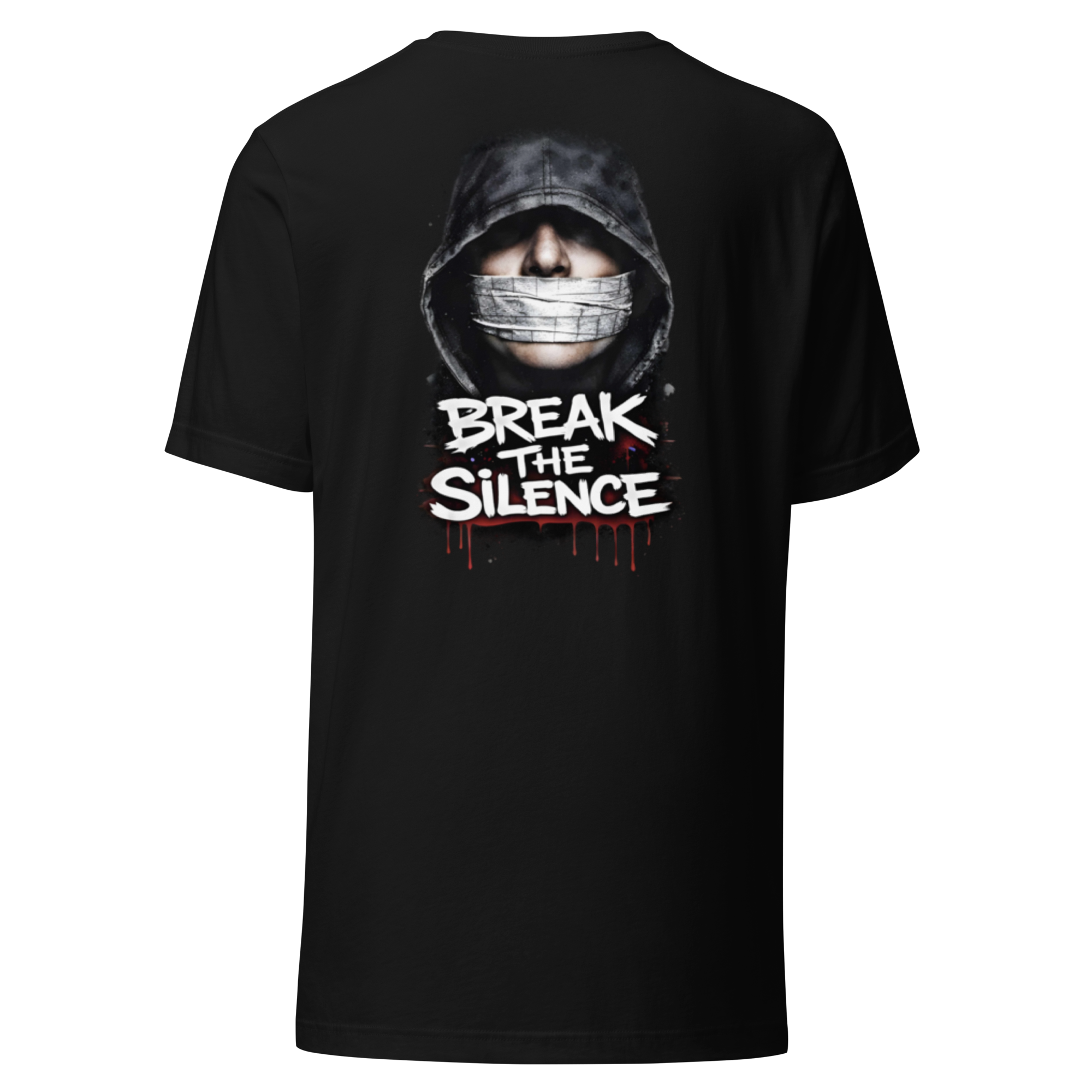 Break The Silence Hooded Man T-Shirt